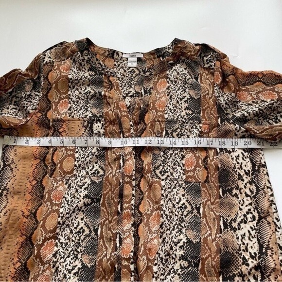 Bar lll Snake Pattern Button-Up Shirt Top Size XL - Picture 10 of 11